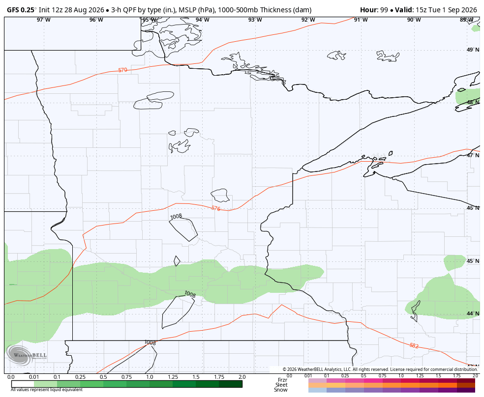 Two sets of rain ideas for Tuesday