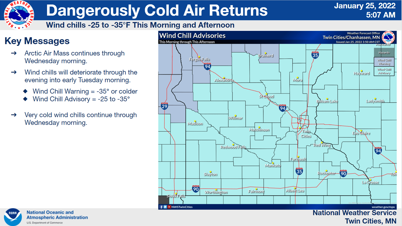 Dangerously Cold Wind Chills: Arctic Blast Persists Through Wednesday ...