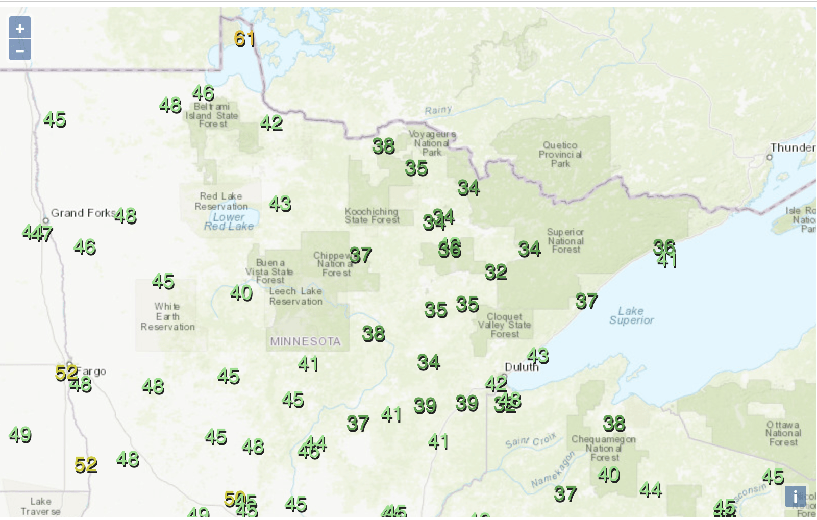 LOWS NE Sun