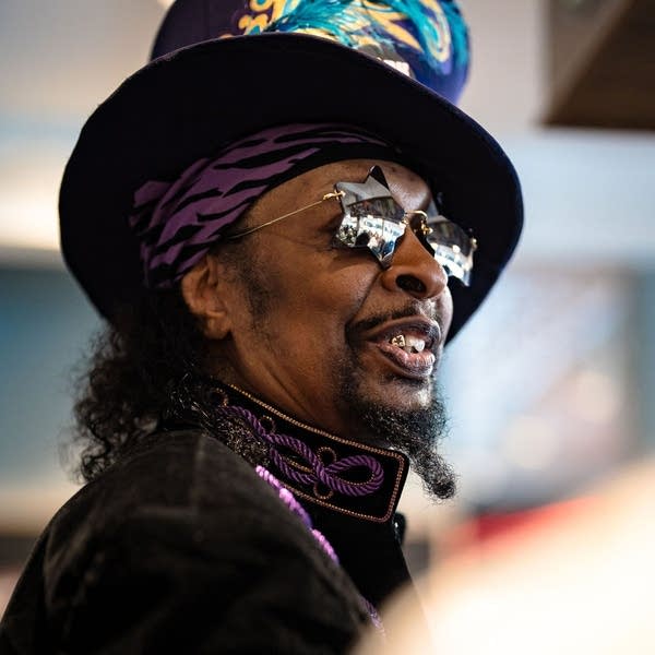 Bootsy Collins at the Electric Fetus in Minneapolis for Record Store Day on Saturday, April 12, 2025.