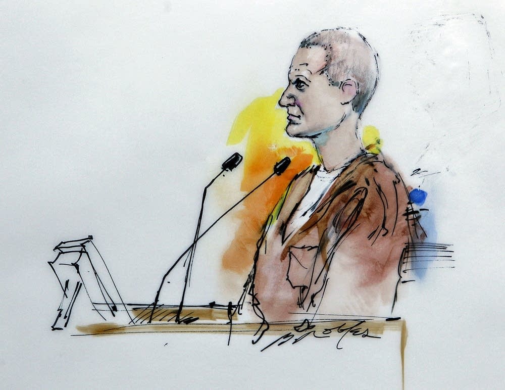 Sketch of shooting suspect