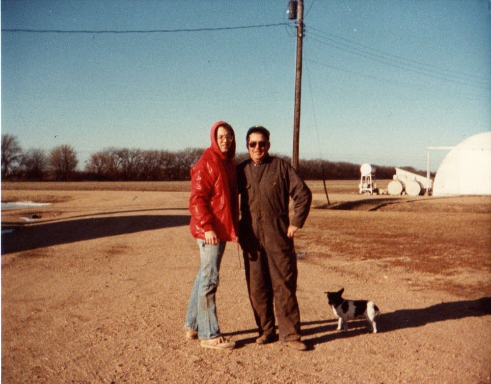 College-age Ward Jacobson and his father