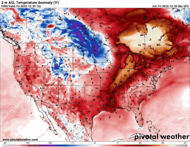 forecast T anom
