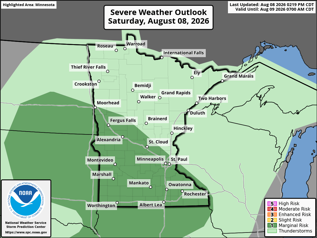 Severe weather threat for Saturday