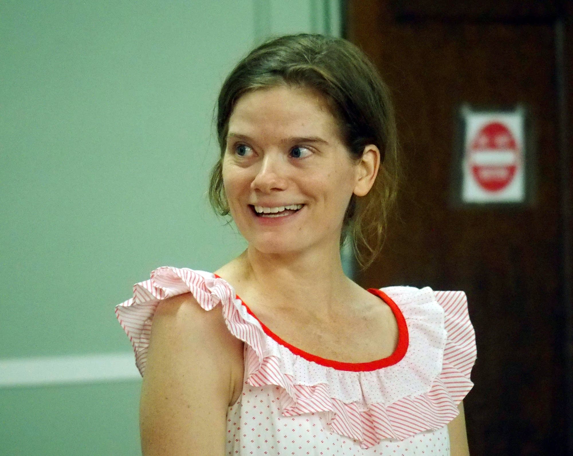 One role Kimberly Richardson plays is a woman infatuated with a crew member