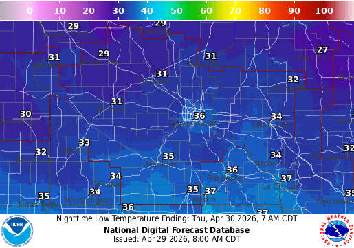 Cool temperatures continue through Friday 