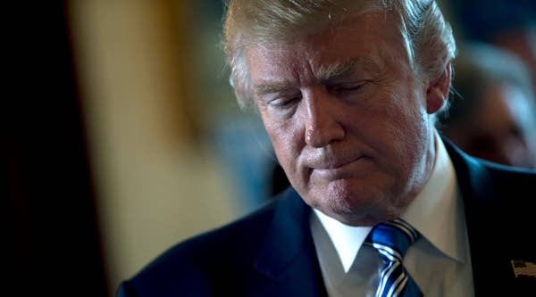 President Donald Trump at an event at the White House July 17, 2017 in Washington, DC. 