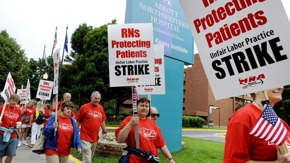 A report from the nurse picket lines MPR News