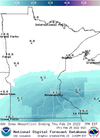 snowfall THU NWS