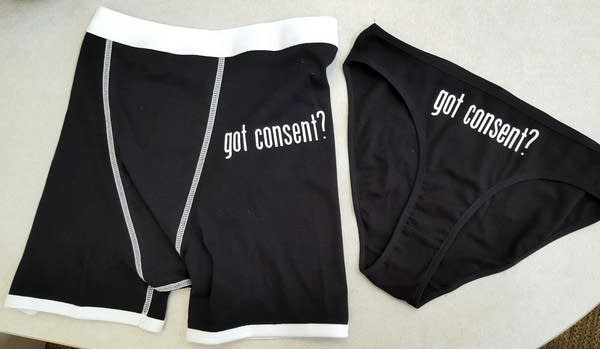 Got Consent? underwear are part of campaign.