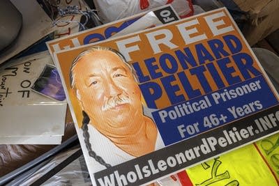 A Native activist, Leonard Peltier