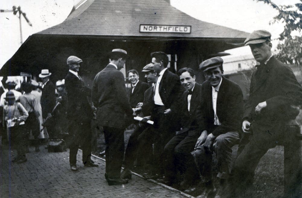 Waiting for the train