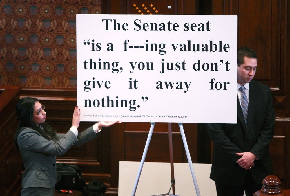 A quote is displayed during closing arguments