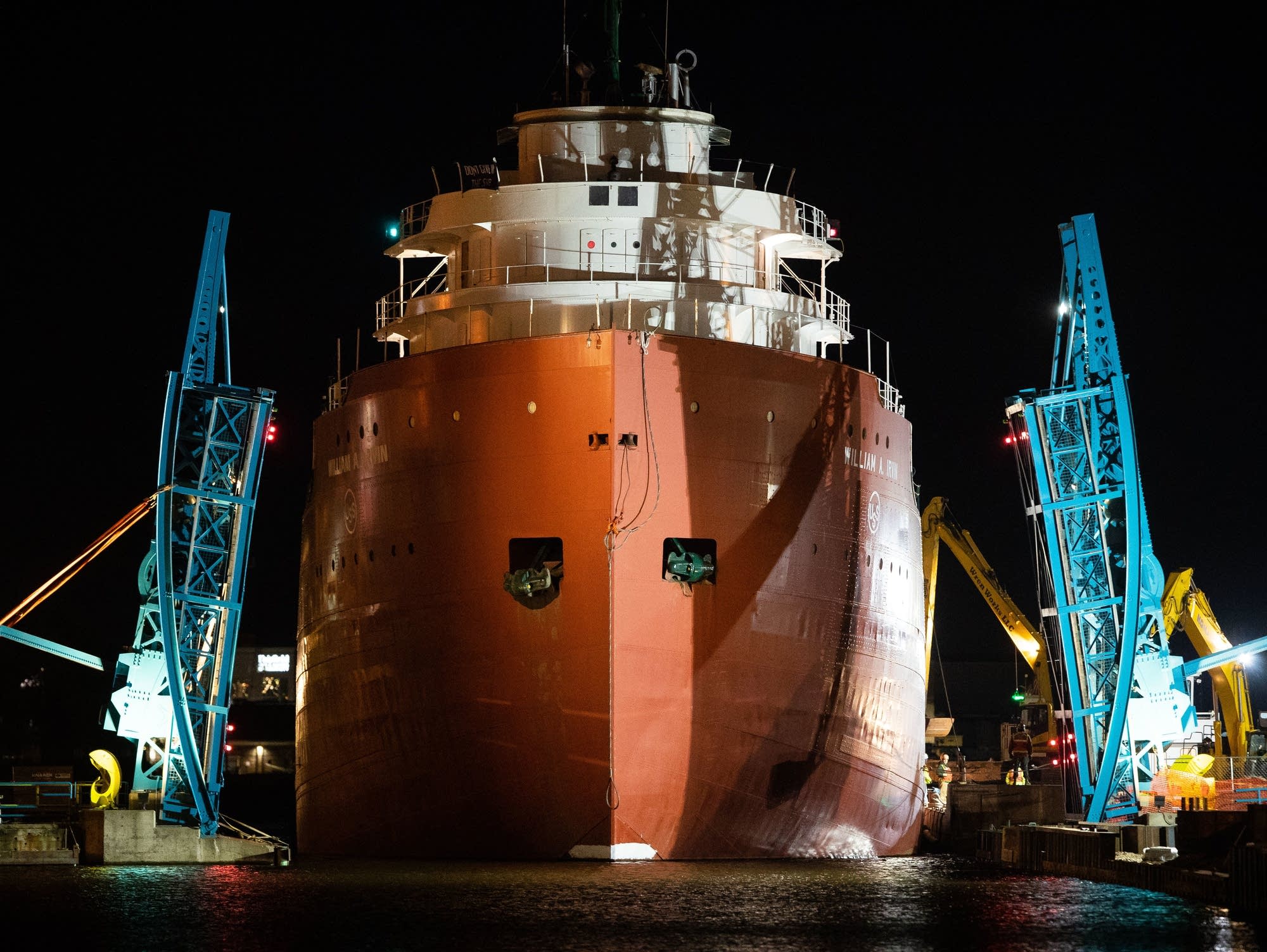 Moving the William A. Irvin