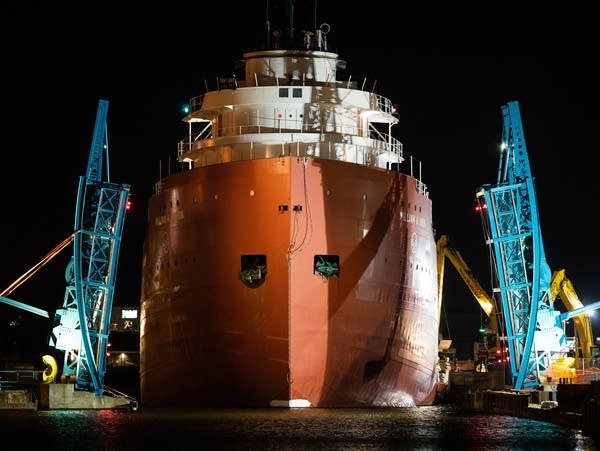 After more than a year away, museum ship William A. Irvin readies for return to Duluth