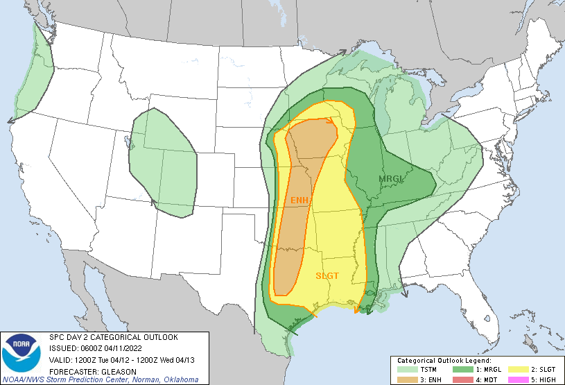 Another midweek mess on the way: Thunderstorms, rain, snow