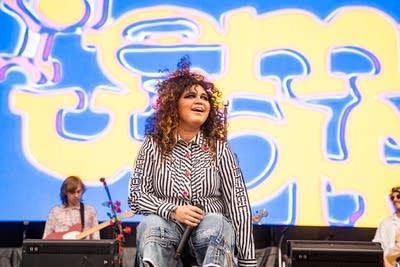 Remi Wolf performing on stage