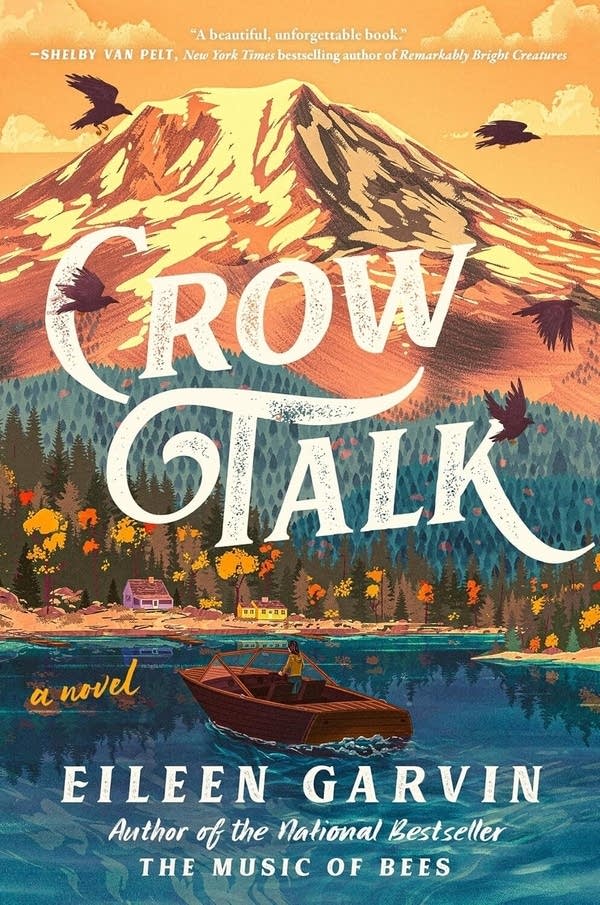 A book cover of "Crow Talk" by Eileen Garvin
