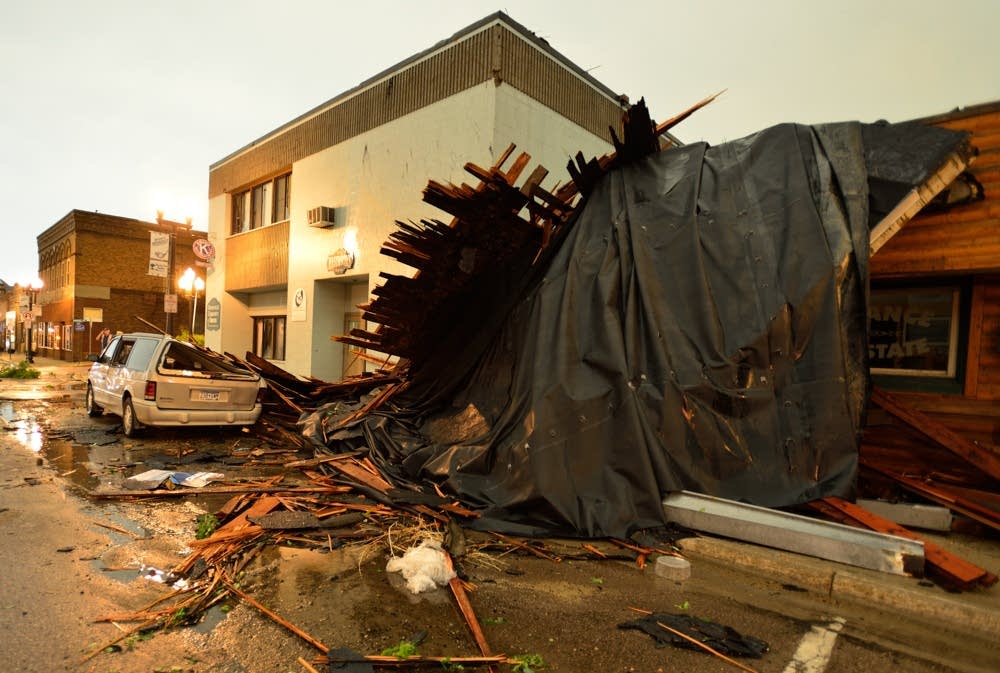 Storm damage in Ortonville