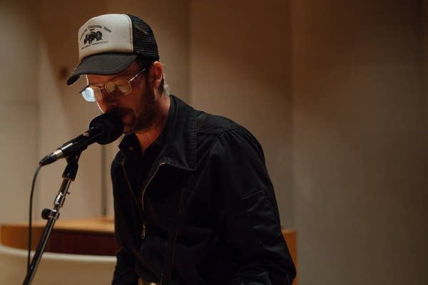 Erik Koskinen performs songs from his new album, 'Burning the Deal,' in the Radio Heartland studio.