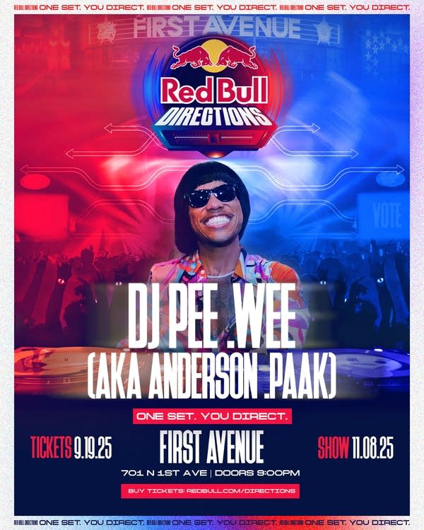 The Current and Carbon Sound present Red Bull Directions featuring DJ Pee .Wee (AKA Anderson .Paak)