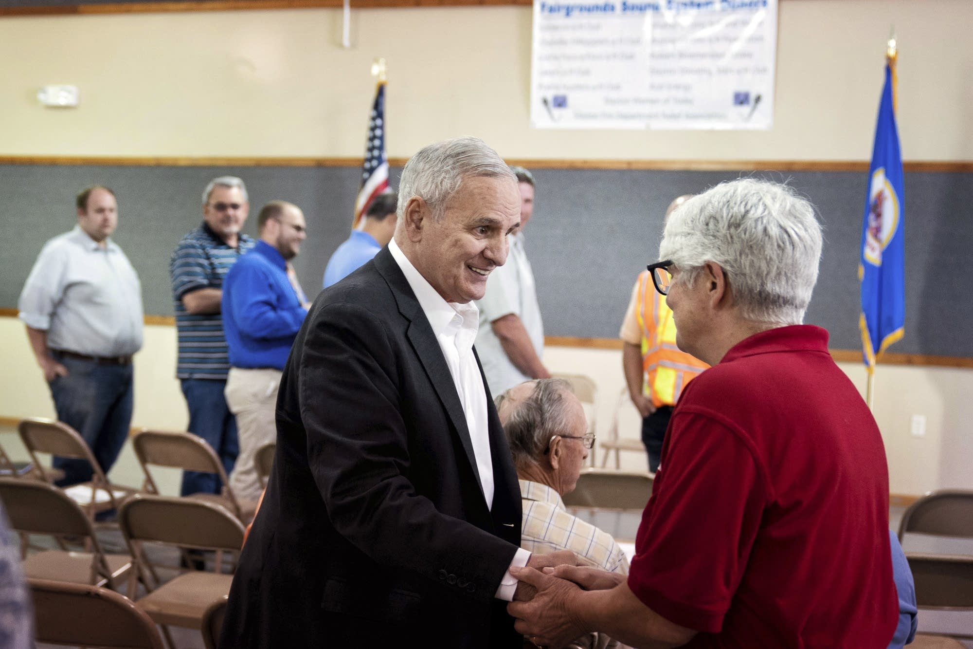 Minnesota Gov. Mark Dayton meets with Murray County officials