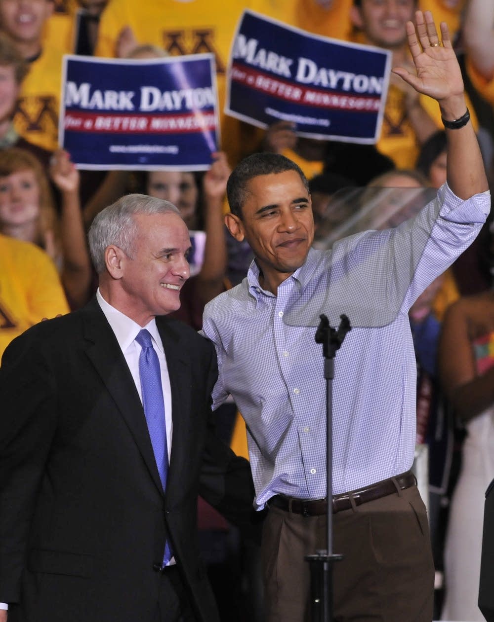Barack Obama, Mark Dayton