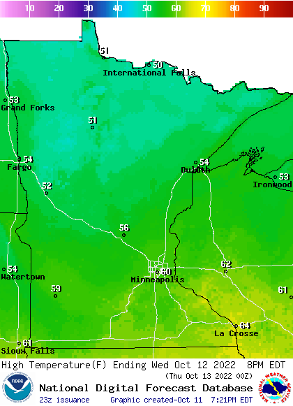 Windy, cooler Wednesday with a few showers