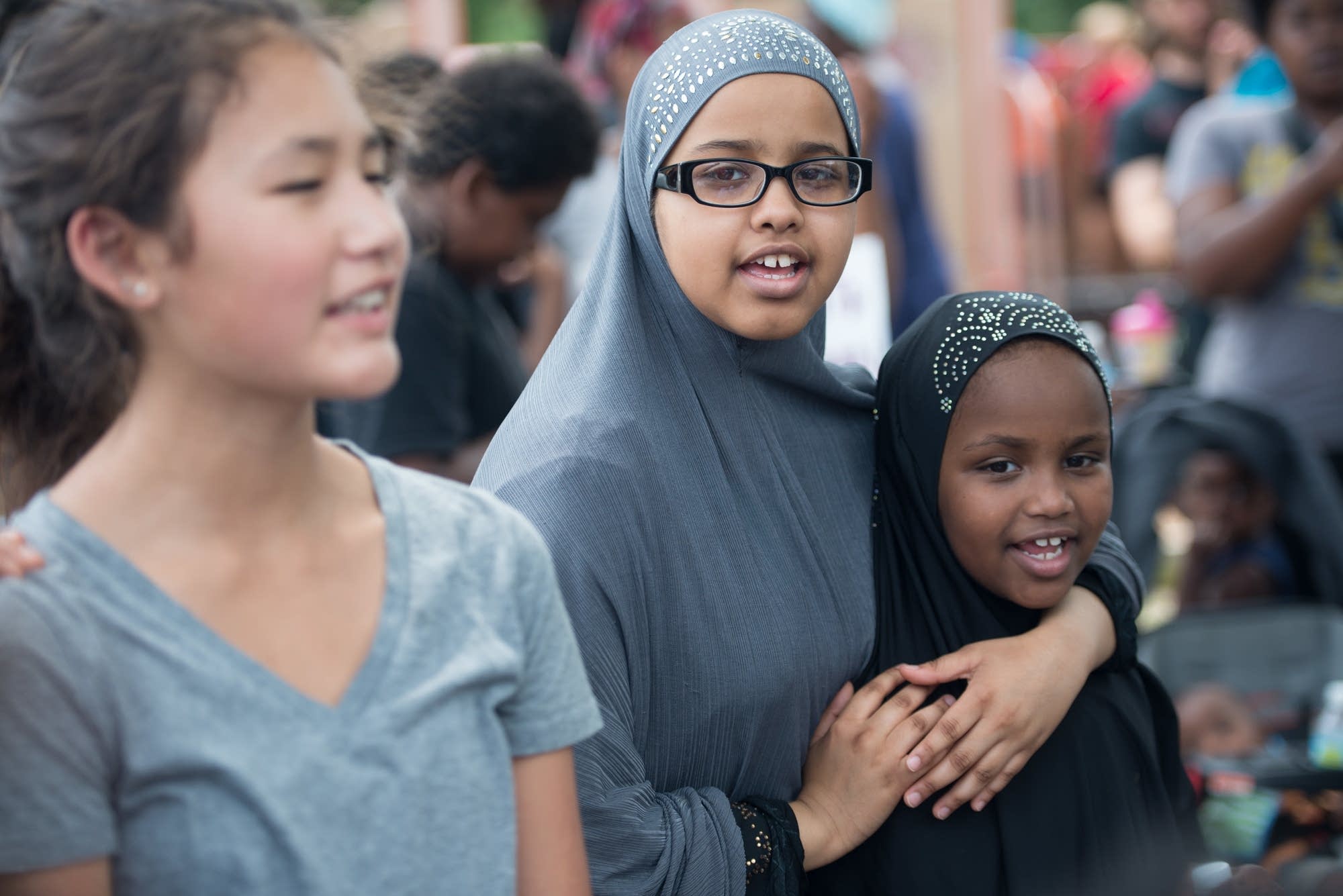 Fatumo Mohamed, 15, and her sister, Hanaan, 7