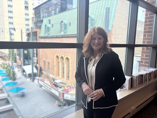 woman posing for photo in skyway