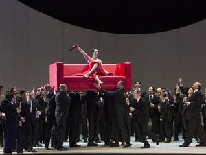Sonya Yoncheva as Violetta in Verdi's "La Traviata."