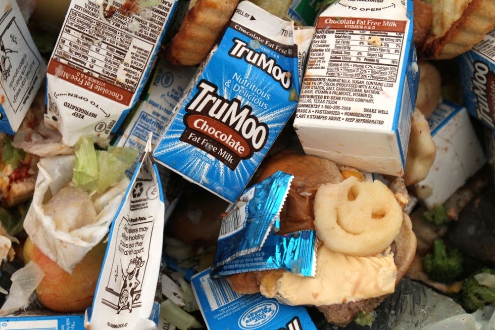 Trash from local schools