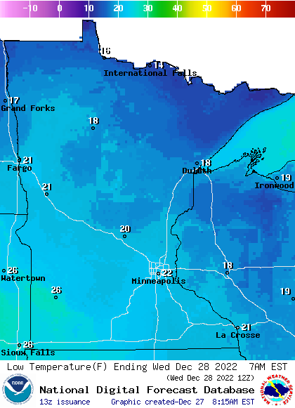 Tue night low
