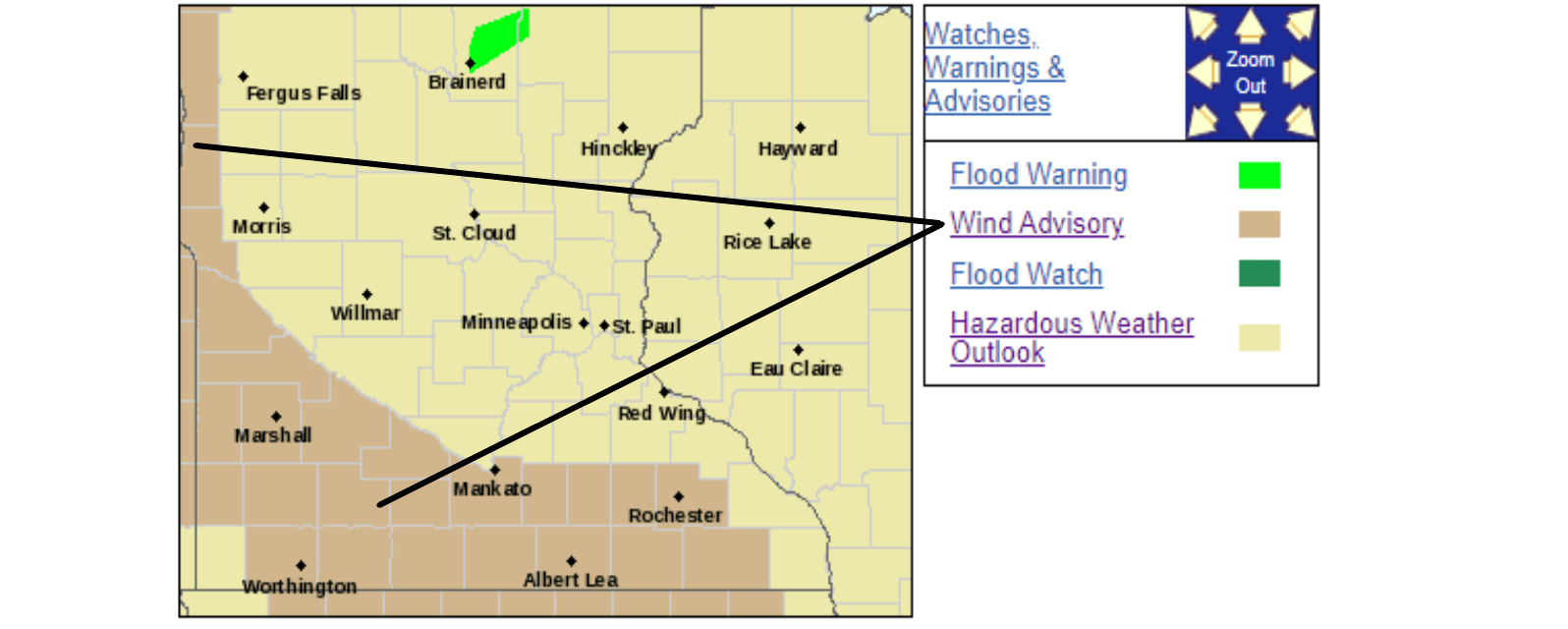 Wind advisories posted for Monday May 9