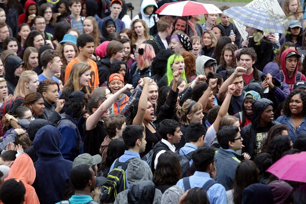 A large crowd