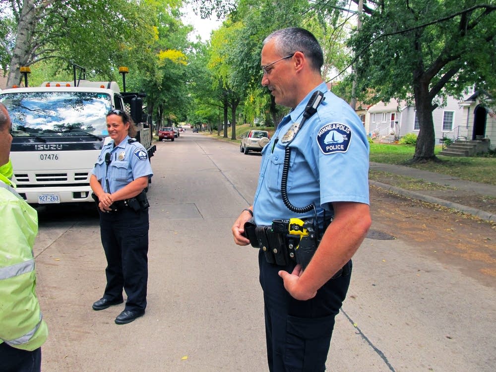 Officers Lisa Marks, Paul Gillies