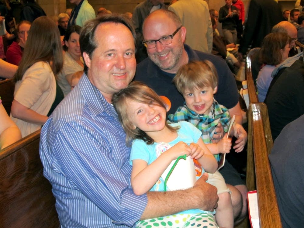 John Stumme, left, and Kyle Hanson
