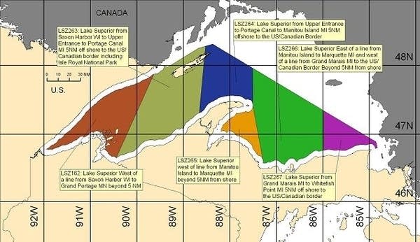 Open Lake Forecast Zones