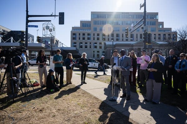 City officials at a press conference