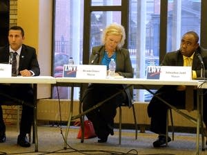 Moorhead mayoral candidates participate in a forum.