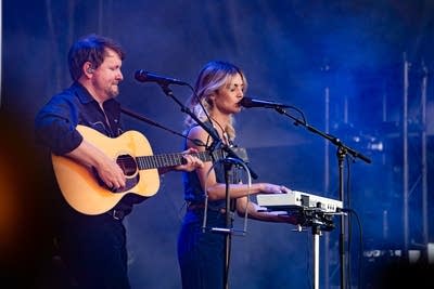 Ocie Elliott performing on stage