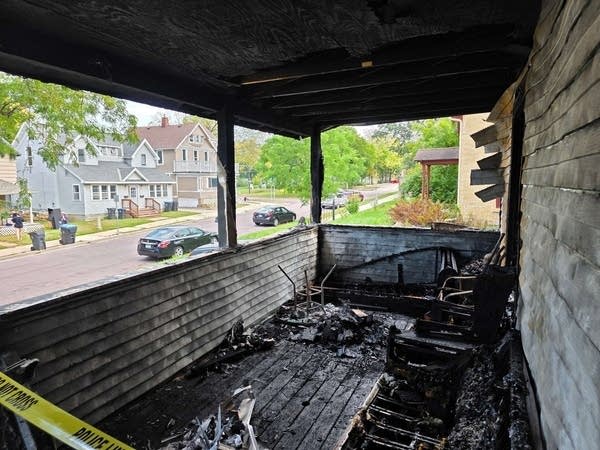 Burned parts of a house-2