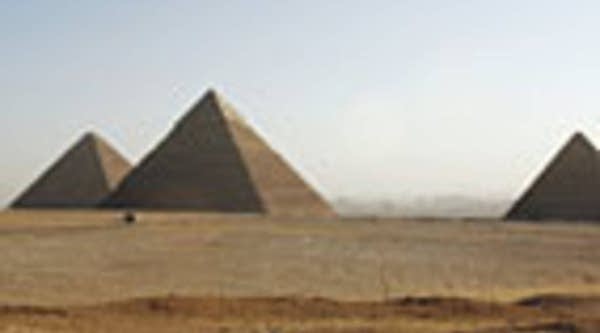 The Great Pyramides of Cheops, Chephren and Mycerinus in Giza, Cairo, Egypt