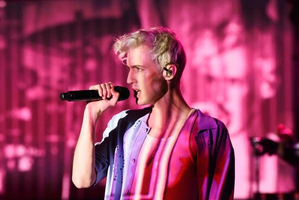 The Late Show with Stephen Colbert and guest Troye Sivan during Thursday's September 6, 2018 show.