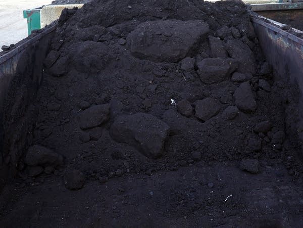 a pile of coal 