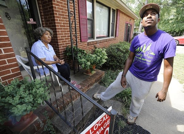 Angels with lawnmowers