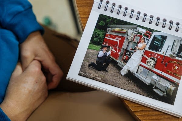 Julie Riggs shares a photo from her wedding to Ryan Riggs