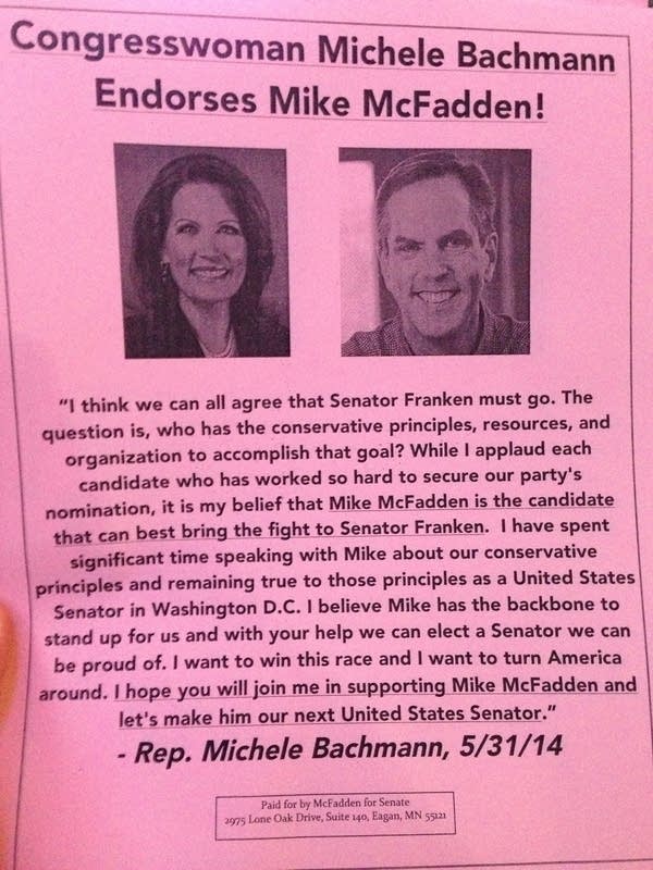 Bachmann endorsement