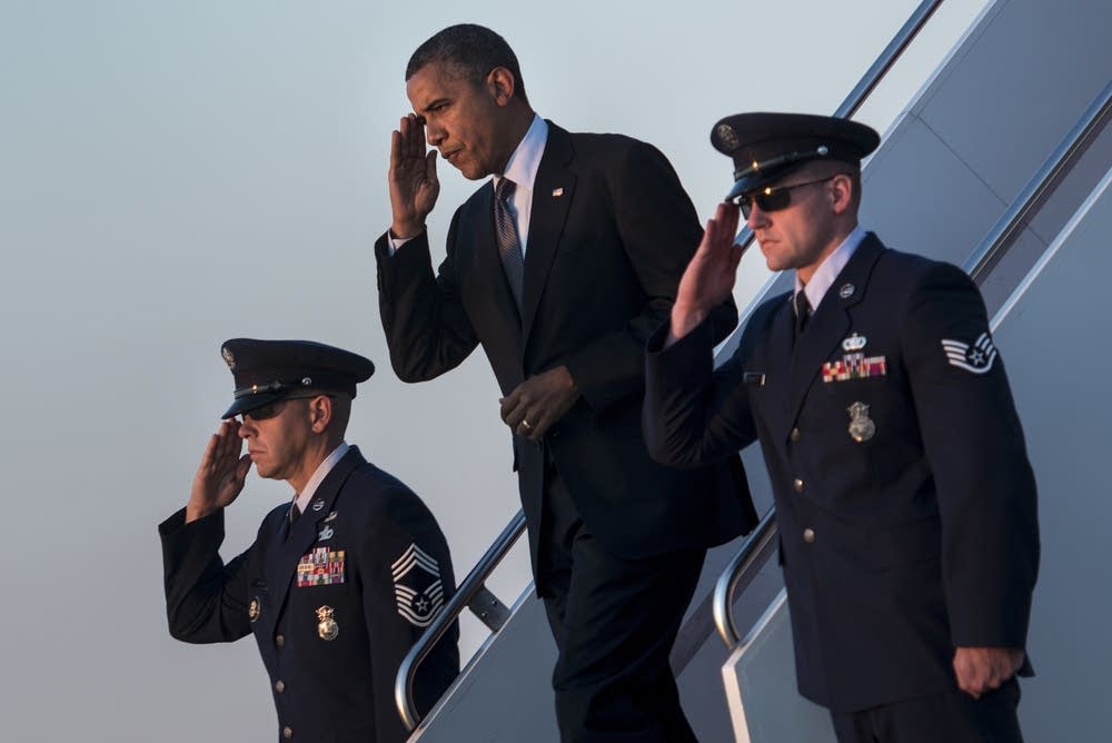 Obama at Andrews Air Force Base