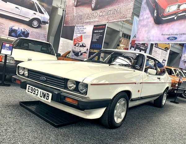 a Ford Capri is shown.